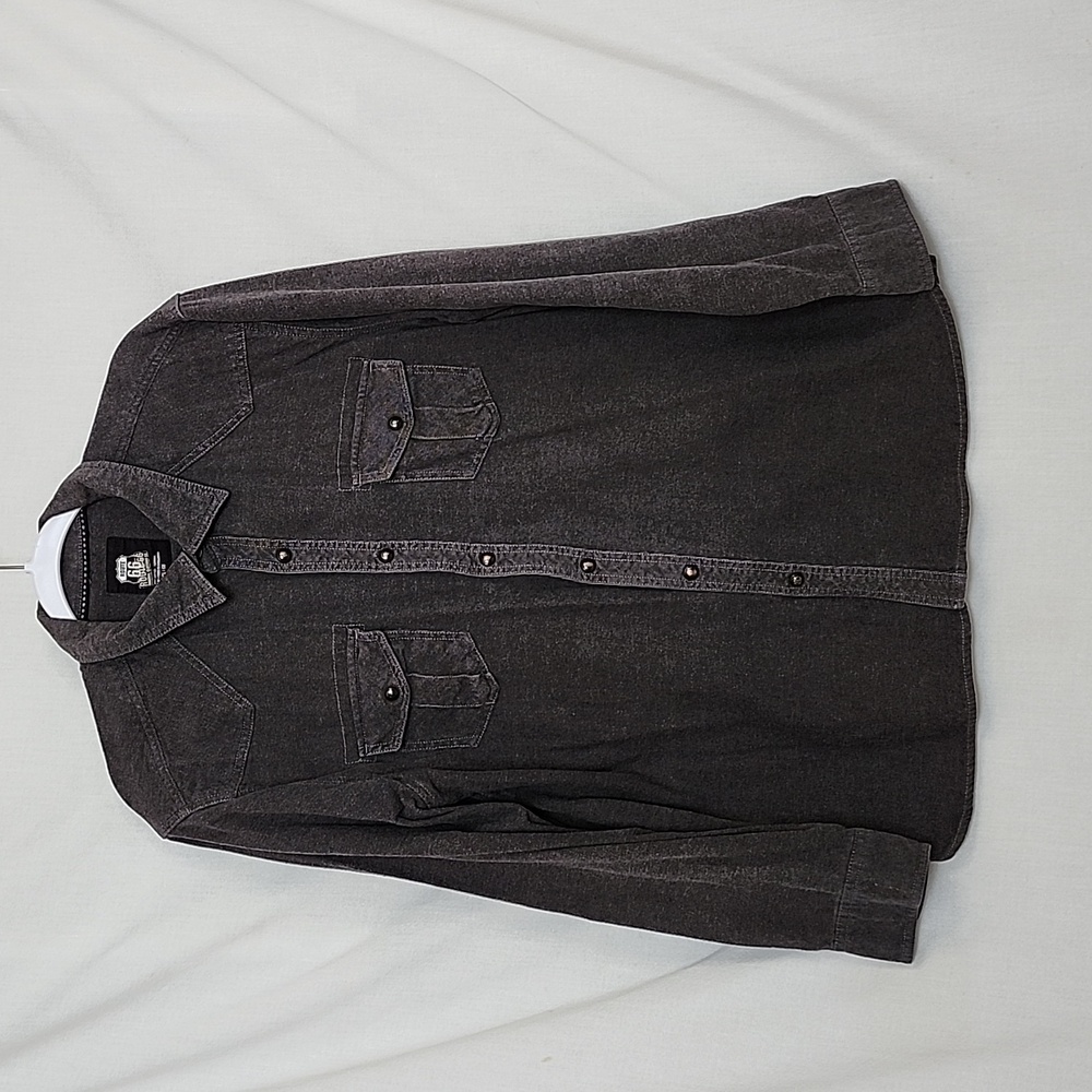 Men's Route 66 Denim Long Sleeve Shirt